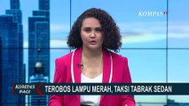 Taksi Terobos Lampu Merah Sehingga Tabrak Sedan