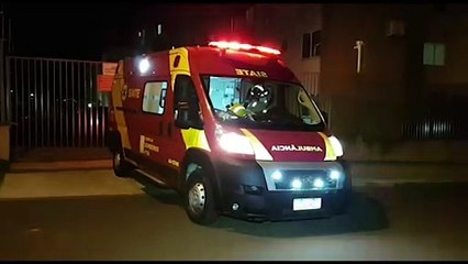 Homem sofre queda de moto e pede socorro do Siate em Casa