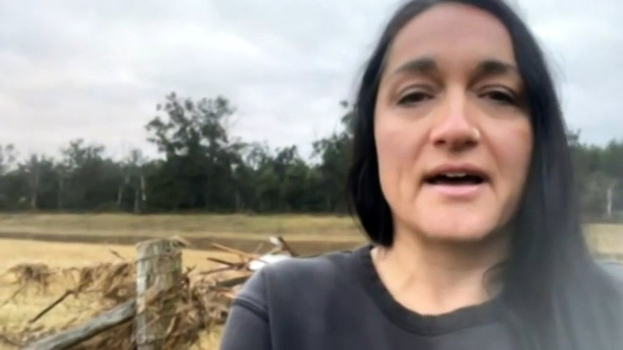 flood victims assesses the damage of the major NSW downpour this week