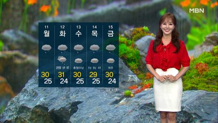[뉴스와이드 날씨]찜통더위 속 소나기…오늘 밤 장맛비 시작