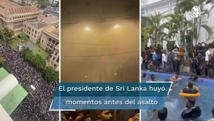 Sri Lanka: los videos que muestran qué hicieron los manifestantes tras tomar la casa presidencial