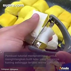 Viral! Tutorial Masak Tahu yang Ini Bisa Bikin Warganet Emosi