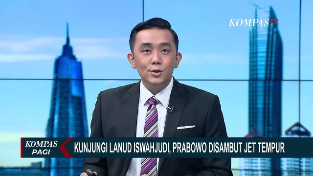 Prabowo Disambut Jet Tempur Kunjungi Lanud Iswahjudi