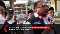 Momen Menag Yaqut Lempar Jumroh Didampingi Istri, Apresiasi Petugas Haji