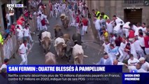 San Fermin: 4 blessés après un lâcher de taureaux dans la ville de Pampelune