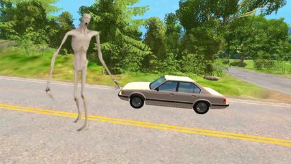 Escape from shy guy - SCP-096 - Car ride chase - BeamNG drive