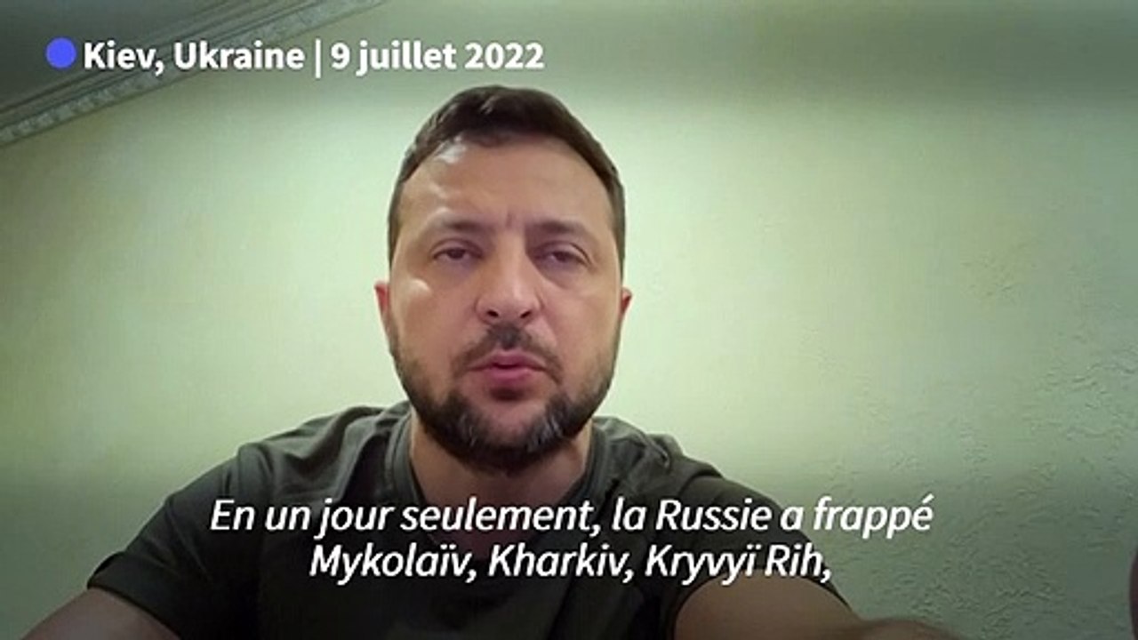 L'Ukraine a besoin d'"armes puissantes" pour combattre les "actions terroristes" russes (Zelensky)