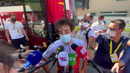 Tour de France 2022 - Victor Lafay : "Je ne peux rien dire sur Guillaume Martin mais  si tout le monde pouvait porter le masque, ce serait mieux"