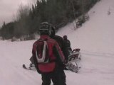 Ski-doo dans les laurentides