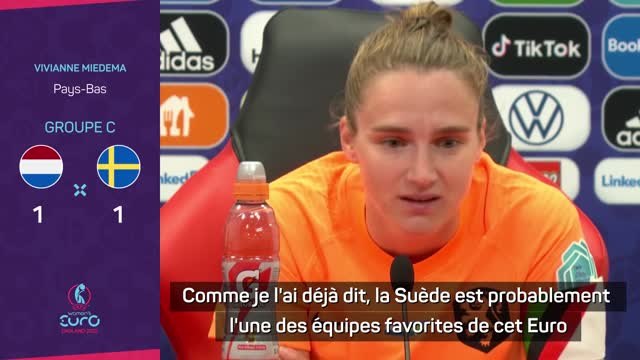 Euro 2022 (F) - Miedema après le nul contre la Suède : Nous pouvons être fières
