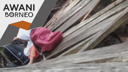 Jambatan Usang | Pelajar terjatuh masih trauma