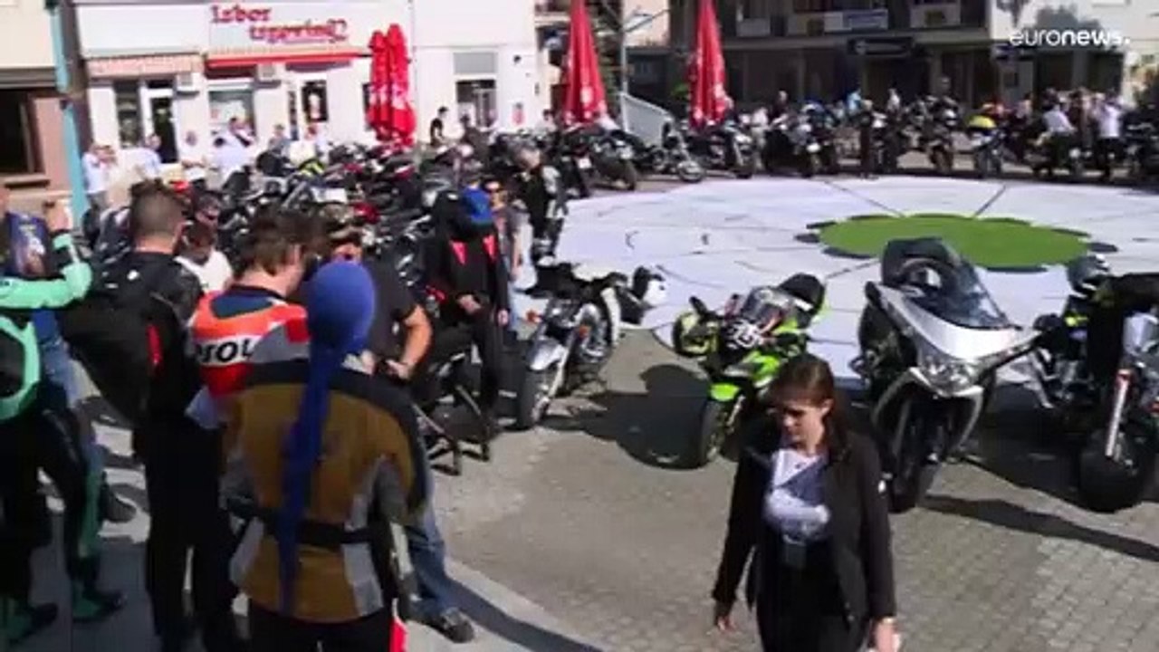 Motorrad-tour im gedenken an srebrenica-opfer