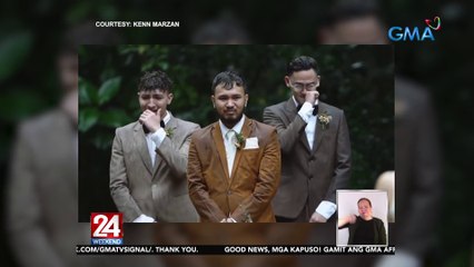 Couple, tuloy ang kasal kahit inulan | 24 Oras Weekend