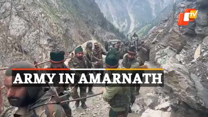 Amarnath Tragedy: Watch Army Pulls Up Critical Rescue Equipment