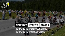 10 points et le maillot à pois virtuel pour Geschke / 10 points and the virtual polka dot jersey for Geschke - Étape 9 / Stage 9 - #TDF2022