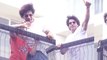 Shah Rukh Khan And His Son AbRam Khan Wishes His Fans Eid Mubarak From Mannat