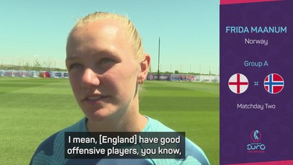 Maanum confident of Norway's chances against England