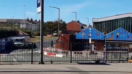 Bomb disposal unit at Blackpool North Railway Station