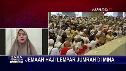 Jemaah Indonesia Laksanakaan Lempar Jumrah di Kawasan Mina