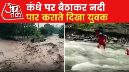 Heavy rain in the hill states of India, rivers overflown