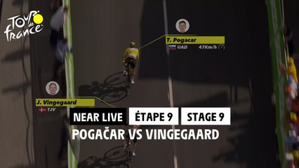 Pogacar vs Vingegaard - Palette Graphique / Pogacar vs Vingegaard - 3D Analysis - Étape 9 / Stage 9 #TDF2022