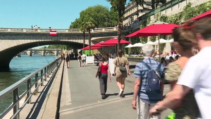 Life's a beach on the banks of the Seine in Paris