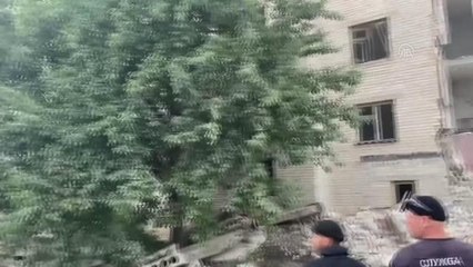 ÇASOV YAR - Donetsk bölgesindeki Çasov Yar şehri Rus güçlerince vuruldu (2)