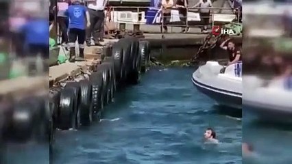 Haliç’te garip olay: Can simidinden ve dalgıçtan “imdat” diyerek kaçtı