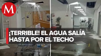 Colapsan tuberías en IMSS de Puebla