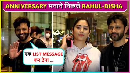 Rahul Vaidya & Disha Parmar Fly Off To Celebrate Their First Wedding Anniversary 