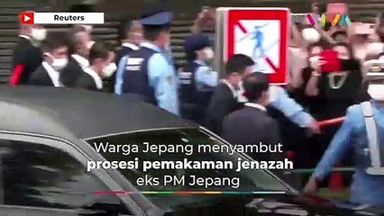 Momen Penghormatan Terakhir Warga Jepang Terhadap Shinzo Abe