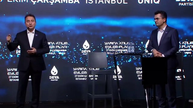 Deva Partisi Genel Başkanı Ali Babacan'ın Yarına Atılım Eylem Planı Sunumu