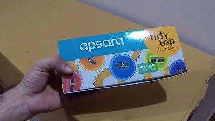 Unboxing and Review of Apsara Tidy Top Sharpener for kids