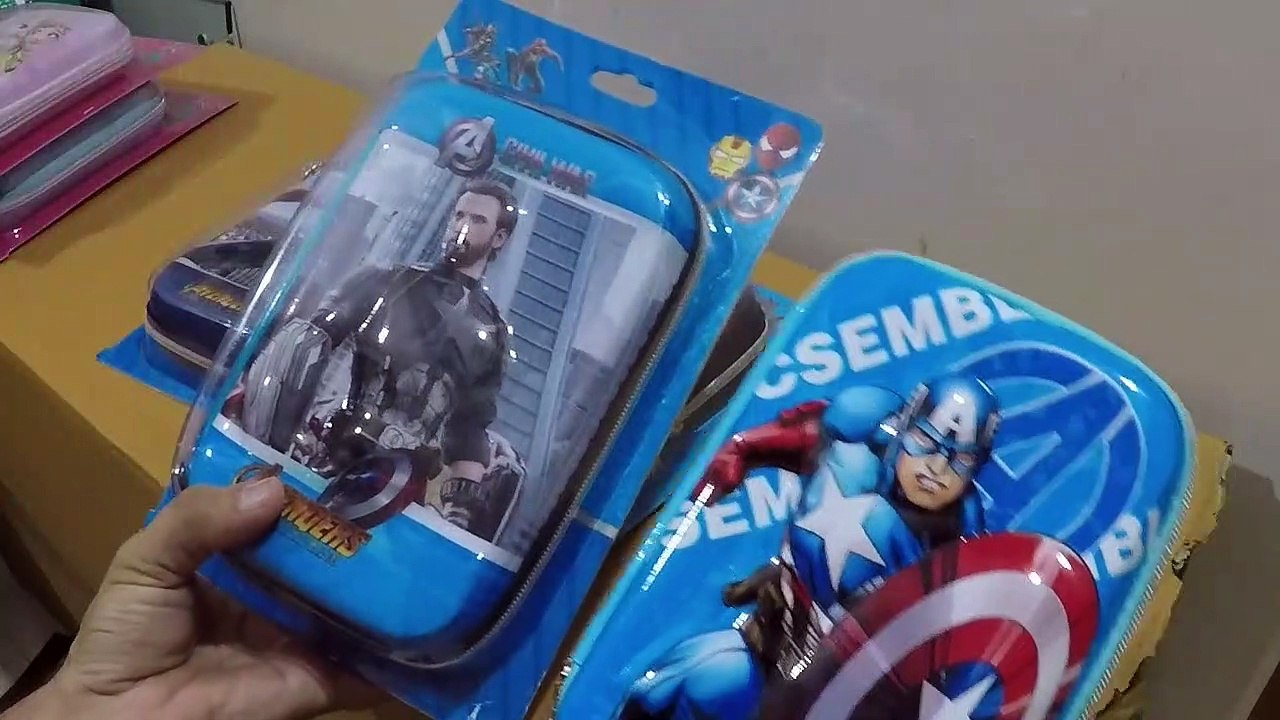 Unboxing and Review of Embossed Hardtop Pencil Pen Holder Case Box with Compartments for School Kids Girls Boys and Girls