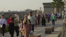 ارتفاع درجات الحرارة لم يمنع المصريين من الاحتفال بالعيد