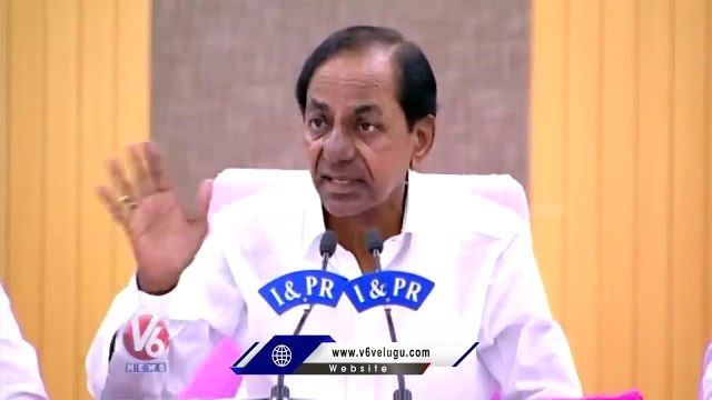 CM KCR Attacks PM Modi _ KCR Press Meet At Pragathi Bhavan _ V6 News