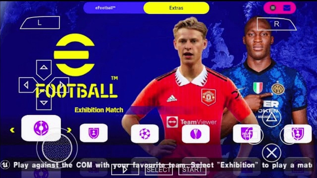 PES 2023 PPSSPP Camera PS5 New Kits And Latest Transfer Peter Drury Commentary