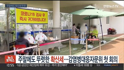 주말에도 뚜렷한 확산세…감염병대응자문위 첫 회의