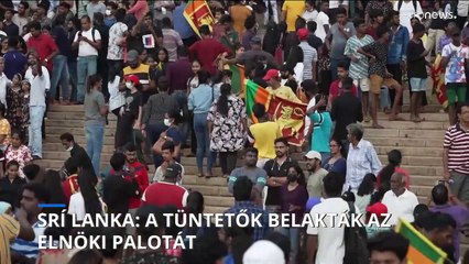Srí Lanka: a tüntetők belakták az elnöki palotát