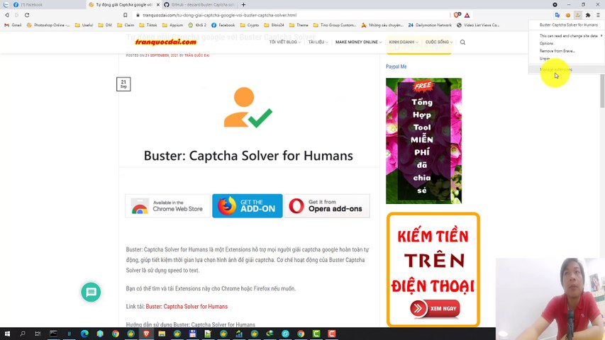 Buster: Captcha Solver for Humans extension - Opera add-ons
