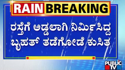 Chikkamagaluru | 100 ಅಡಿ ಉದ್ದ, 30 ಅಡಿ ಆಳದ ತಡೆಗೋಡೆ ಕುಸಿತ | Public TV
