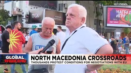 Download Video: North Macedonia is at a crossroads as it debates negotiations for EU membership