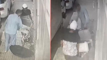 Pazar arabasıyla klima motoru çaldılar