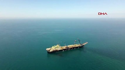 KARADENİZ GAZI İÇİN DEV PLATFORM DERİN DENİZLERDE BORU SERİMİNE BAŞLADI