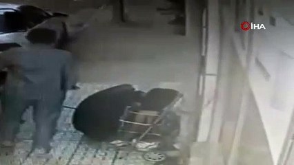 Görüntüler Bursa’dan... Pazar arabasıyla çaldılar