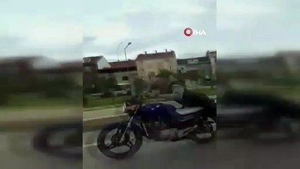 Bursa'da akıl almaz görüntüler! Canını hiçe saydı
