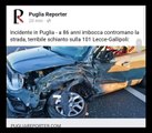 Anziano contromano sulla Statale 101, incidente tra Lecce e Gallipoli . I dettagli su https://www.pugliareporter.com/