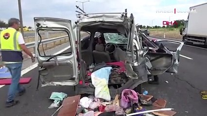 Tekirdağ'da feci kaza: Aynı aileden 4 kişi öldü