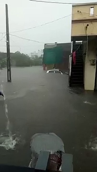 Gujarat Monsoon News पंचमहाल जिले में मूसलाधार बारिश, निचले क्षेत्रों में भरा पानी