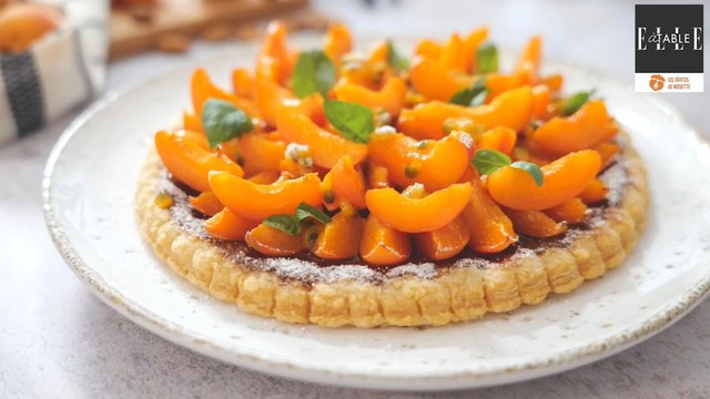 Tarte abricots, fruits de la passion et basilic de Christophe Michalak